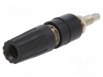 Laboratory connector: 4mm banana | socket | 30VAC | 60VDC | 35A | black