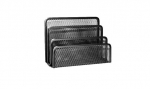 The stand for mail Forpus, black, section 3, perforated metal 1006-105