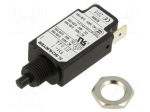 Circuit breaker | Urated: 240VAC | 48VDC | 0.4A | SPST | Poles: 1 | screw