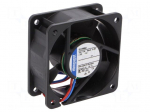 Fan: DC | axial | 12VDC | 60x60x25mm | 25m3/h | 19dBA | ball | 3000rpm