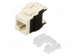 Connector: RJ45 | socket | PIN: 8 | Cat: 6a | 8p8c | 22AWG&divide;26AWG | white