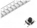 Microswitch TACT | SPST-NO | Pos: 2 | 0.03125A/32VDC | SMT | 5.25mm