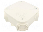 Enclosure: junction box | X: 150mm | Y: 150mm | Z: 65mm | wall mount