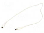 Cable | 2x0.5mm2 | DC 5,5/2,1 plug,DC 5,5/2,1 socket | straight