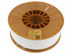 Filament: ABS+ | 1.75mm | white | 230&divide;270&deg;C | 1kg | Table temp: 80&divide;110&deg;C
