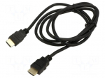 Cable | HDMI plug,both sides | HDMI 1.4,High Speed + Ethernet