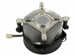 Heatsink: extruded | 12VDC | aluminium | 96.5m3/h | H: 62.3mm | W: 94.8mm