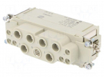 Connector: HDC | contact insert | female | 16A,100A | 400V,690V