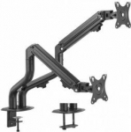 Gembird MA-DA2-02 Adjustable Desk 2-display Mounting Arm 17&rdquo;-32&rdquo;