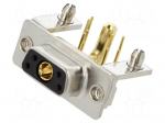 Connector: Special D-Sub | PIN: 5(1+4) | plug | female | on PCBs | THT