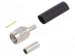 Connector: SMA | plug | male | straight | 50&Omega; | soldering,crimped | PTFE