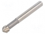 Countersink | high speed steel | &Oslash;: 6.3mm | aluminium,metal,steel
