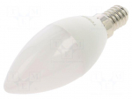 LED lamp | neutral white | E14 | 230VAC | 470lm | 4.7W | 180&deg; | 4000K