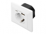 Digitus | Safety Plug for Flush Mounting with 1 x USB Type-C