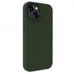 Back panel cover Evelatus Apple iPhone 15 Premium Magsafe Soft Touch Silicone Case Dark Olive