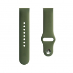 Strap Evelatus  Evelatus Watch 20mm Silicone Loop Watch Straps (130mm M/L) Dark Green
