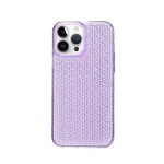 Back panel cover iLike Apple iPhone 14 Pro Silicone case Shine Transparent Violet