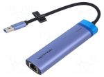Hub USB | RJ45 socket,USB A socket x3,USB A plug,USB C socket
