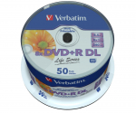 DVD+R Verbatim 8,5GB 50pcs 8x wide printable surface