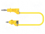 Test lead | 60VDC | 30VAC | 20A | banana plug 4mm,both sides | Len: 1m