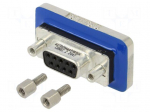 Connector: D-Sub | 7.5A | straight | nickel plated,gold-plated