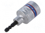 Socket | socket spanner | 24mm | E6,3mm | 1/4" | long | Socket: 12-angles