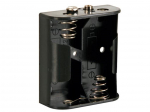 BATTERY HOLDER FOR 2 x C-CELL (WITH SNAP TERMINALS)