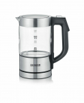 Severin WK 3458 electric kettle 0.5 L 1100 W Black, Transparent