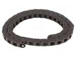 Cable chain | E2i.10 | Bend.rad: 18mm | L: 1000mm | Int.height: 10.1mm