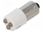LED lamp | white | BA9S,T10 | 130VDC | plastic | -20&divide;60&deg;C