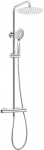 Showerhead with thermostatic mixing valve