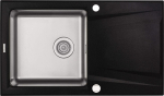 1-bowl granite-steel sink with drainer