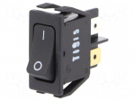 ROCKER | DPST | Pos: 2 | OFF-ON | 16A/250VAC | black | IP40 | none | 100m&Omega;