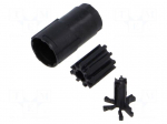 Connector: M17 | female | contact insert | M17 | PIN: 12 | crimped