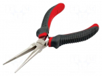 Pliers: half-rounded nose | elongated | MICRO | 150mm
