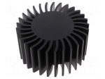 Heatsink | LED | &Oslash;: 145mm | H: 75mm | Colour: black
