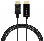 Cable SAVIO Display Port - HDMI 4K 60Hz 1,5m