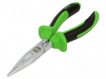 Pliers: half-rounded nose | cutting,for grip hose clamp | 180mm