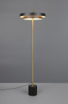 Trio Keaton LED stāvlampa matt black/brass 440210180 4017807655926