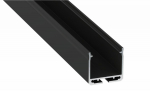 Profile LUMINES type Dileda black lacquered 3m