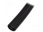 Protective tube | &Oslash;bundle : 25mm | polypropylene | black | L: 1m