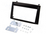 Radio mounting frame | Fiat,Opel | 2 DIN | black