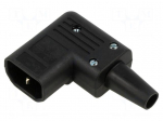 Connector: AC supply | plug | 10A | 250VAC | 250V | unshielded | -25&divide;70&deg;C