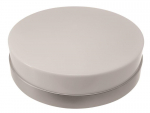 AFRODYTA silver ring, milky lampshade, LED 9W, whi