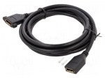 Cable | DisplayPort socket,both sides | DisplayPort 1.2 | Len: 3m