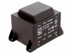 Transformer: encapsulated | 30VA | 230VAC | 12V | 2500mA | Mounting: PCB