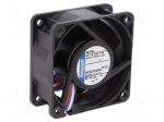 Fan: DC | axial | 60x60x25mm | 66m3/h | 48dBA | ball bearing | 9700rpm