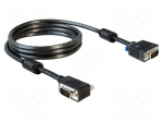Cable | D-Sub 15pin plug,D-Sub 15pin plug 90&deg; left/right | 2m