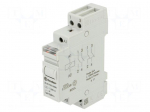 Relay: installation | bistable,impulse | NO x2 | Ucoil: 24VDC | 20.22