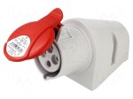 Connector: AC supply 3-phase | socket | female | 32A | 400VAC | IP44